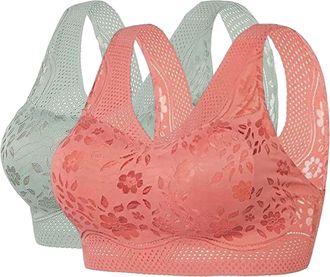 Generic Cocila Warehouse Deals Clearance Padded Sports Bras Women 1/2/3 Pack Super Comfort Support Full Coverage Seamless Bralette Wireless Sleep Yoga Workout