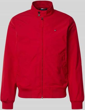 Tommy Hilfiger Relaxed Fit Blouson mit Logo-Stitching in Rot, Größe XXL