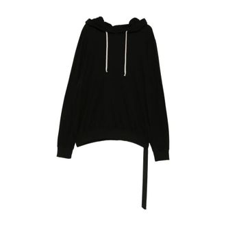 Rick Owens Heren, Sweatshirts & Hoodies, Zwart, Maat: M