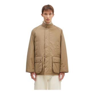 Baracuta Jas met drukknoopsluiting - Heren - Zomerjassen - Bruin - XL - Leer - Jassen