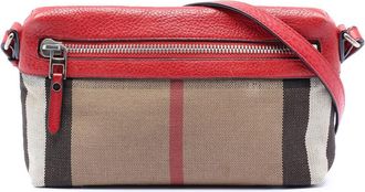 Burberry Pre-owned Burberry Small Mega Check Canvas Farley Crossbody CNDONHOUDON