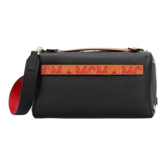 MCM Pre-owned Handbags, female, Black, Size: ONE SIZE Pre-owned Boston Handbag