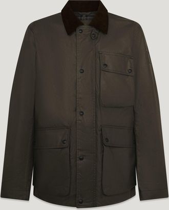 Belstaff Incline Jacket Mens Waxed Cotton Dark Earth Size 2XL