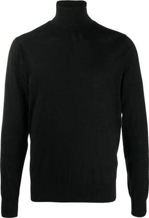 Dolce & Gabbana Klassieke Coltrui - Heren - Coltruien - Zwart - 3XL - Truien & Vesten