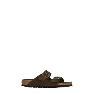 Birkenstock Sliders, female, Brown, Size: 13 US Arizona Soft Footbed Narrow Fit