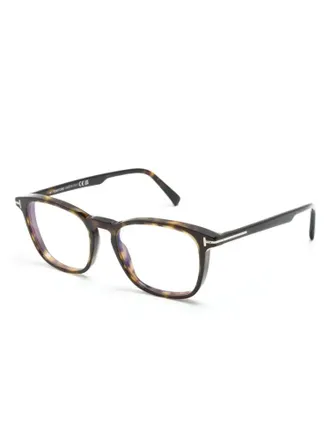 Tom Ford Eyewear FT5960B Tortoiseshell Frame Eyeglasses - Brown