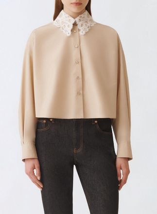 Fabiana Filippi Camicia Fabiana Filippi in cotone con inserto in pizzo