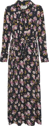 Zadig&Voltaire Abito lungo con stampa a fiori - Nero