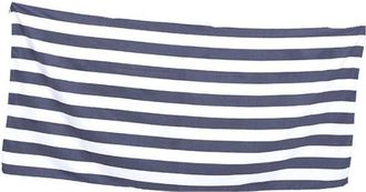 OEM Toalla De Playa - Toalla De Ba&ntilde;o Absorbente Y Sostenible - Algod&oacute;n - Estampado De Rayas Azul Claro Cl&aacute;sico - 90 X 180 Cm