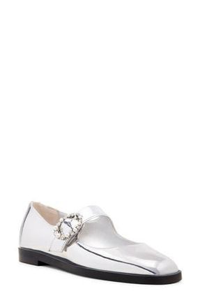 Stuart Weitzman Loralei Crystal Mary Jane in Silver at Nordstrom Rack, Size 9.5