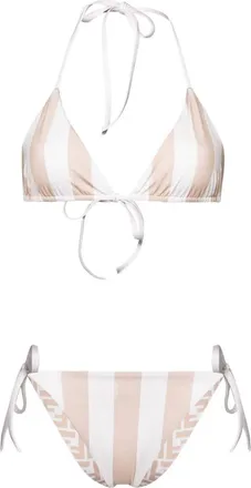 Fendi reversible bikini - women - Elastane/Polyamide/Polyamide/Elastane - 38 - Neutrals