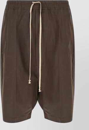 Rick Owens cotton drop-crotch shorts