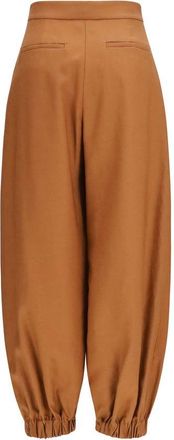 Fendi Womens Brown Linen Casual Pants