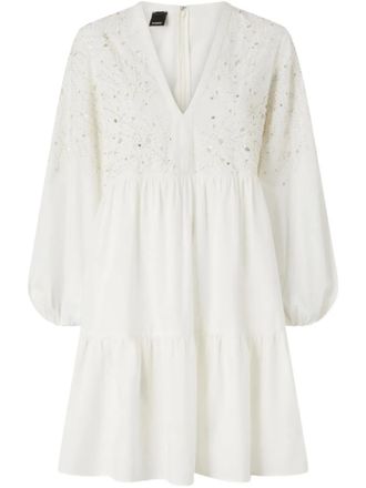 Pinko Jurk met V-hals - Wit