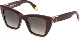 Furla SFU882 09FH Womens Sunglasses Burgundy Size 52