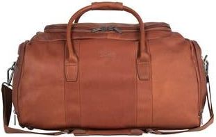 Kenneth Cole Colombian Leather Top Zip Duffel Bag in Cognac at Nordstrom Rack