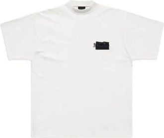 Balenciaga Gaffer Logo Large Fit T-Shirt Ecru 712398TNVG19592