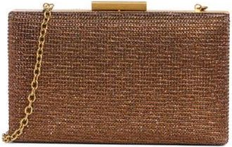 Kurt Geiger Box Clutch in Rust/copper at Nordstrom Rack