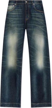 Alexander McQueen Hombre, Vaqueros, Azul, Talla: XL
