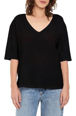 Michael Stars Liam V-Neck T-Shirt in Black at Nordstrom
