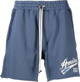Amiri logo-print shorts - men - Cotton - XXXL - Blue