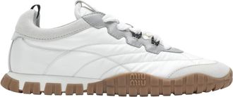 Miu Miu Sneakers, female, White, Size: 10 US Allacciate Sneakers