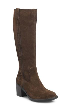 B&oslash;rn Harding Knee High Boot in Chocolate Suede at Nordstrom, Size 6.5