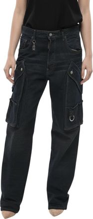 Dsquared2 Black Relaxed Mid Rise Jeans