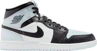 Nike Air Jordan 1 Mid Black / Squadron Blue - Aura - White DQ8426-002 Mens