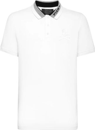 Philipp Plein Polo Shirt - Heren - Polos - Wit - 2XL - Katoen - Tops