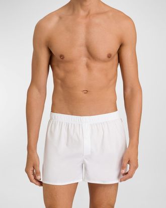 Hanro Men & apos;s Fancy Woven Cotton Boxers