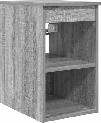 vidaXL Gabinete De Ba&ntilde;o Intermedio Sonoma Gris 30 X 44,5 X 50 Cm Vidaxl