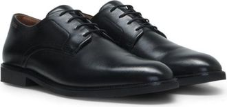 HUGO BOSS Derby shoes in smooth leather with embossed logo
