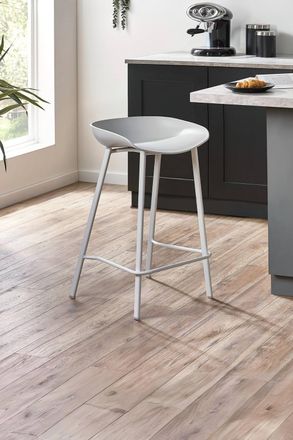 Julian Bowen Renzo Plastic Bar Stool (Set of 2) in Grey
