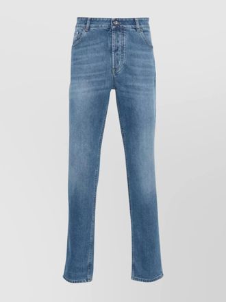 Brunello Cucinelli denim straight-leg jeans