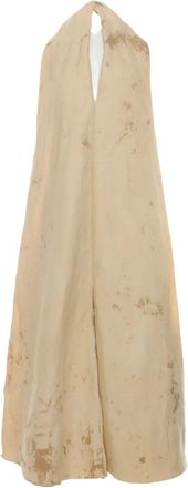 Uma Wang Abito midi Aloe con scollatura posteriore - Toni neutri