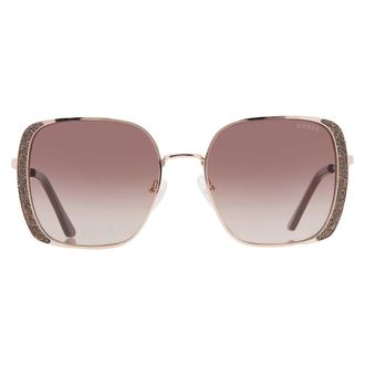 Guess Brown Gradient Square Ladies Sunglasses GF6175 28F 56