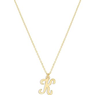 Set & Stones Gianna Initial Necklace in Gold /K at Nordstrom