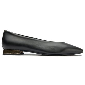 Reqins Womens Thea Shoes - Black Leather - Size UK 2.5