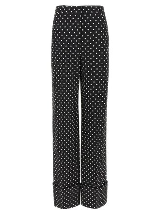 Valentino Garavani Bicolor Viscose Casual Womens Pants