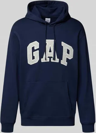 GAP Hoodie mit Logo und K&auml;nguru-Tasche in Marine, Gr&ouml;&szlig;e XXL