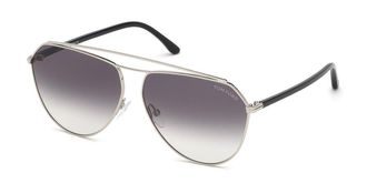 Tom Ford FT0681 BINX 16B Womens Sunglasses Silver Size 63