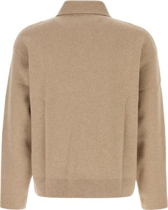 Jacquemus Mens La Maille Vareuse Pallone Beige Maglie Sweater