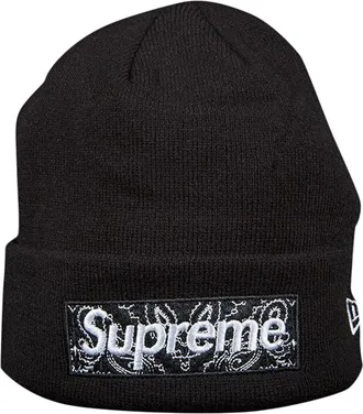 SUPREME x New Era Box Logo Beanie Black FW19BN4-BLACK