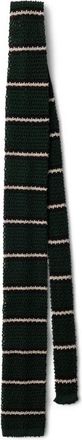 Prada Cravatta a righe - Verde