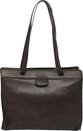 Hermès Brown Leather Shoulder Bag (Pre-Owned)