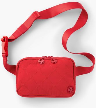 Talbots T By Talbots Quilted Nylon Belt Bag - Vivid Red - 001