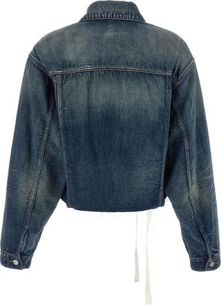 Maison Margiela Womens Blue Cotton Denim Jacket Clothing