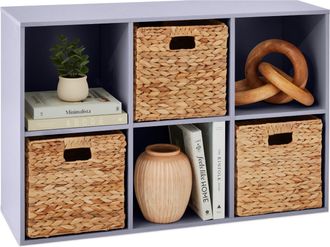Best Choice Products 6-Cube Bookshelf, 11in Display Storage System, Organizer w/ Removable Back Panels