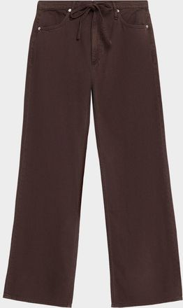 Rag & Bone Featherweight Phoebe Drawstring Wide-Leg Jeans